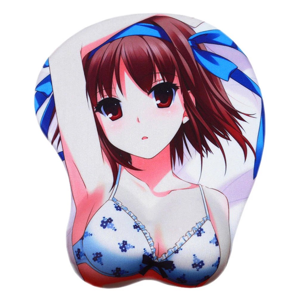 FFFAS 3D коврик для мыши для запястья удобный коврик эргономичный Oppa Suzumiya Haruhi Gamer коврик для мыши для ноутбука ПК - Цвет: 3D mouse pad
