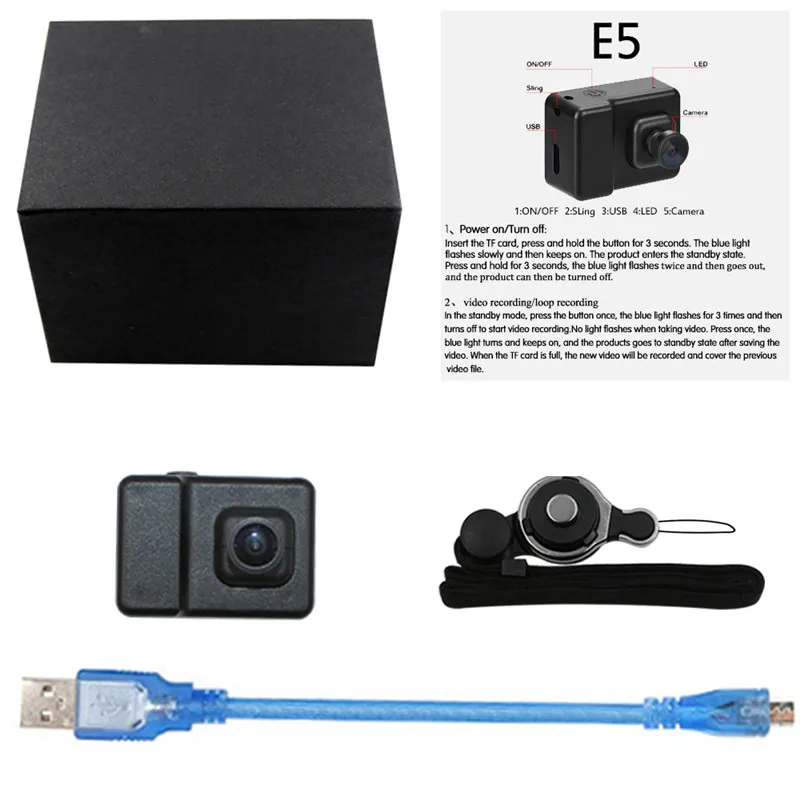QZT мини секретная камера Беспроводная USB зарядка микро HD 1080P Мини для тела Аудио