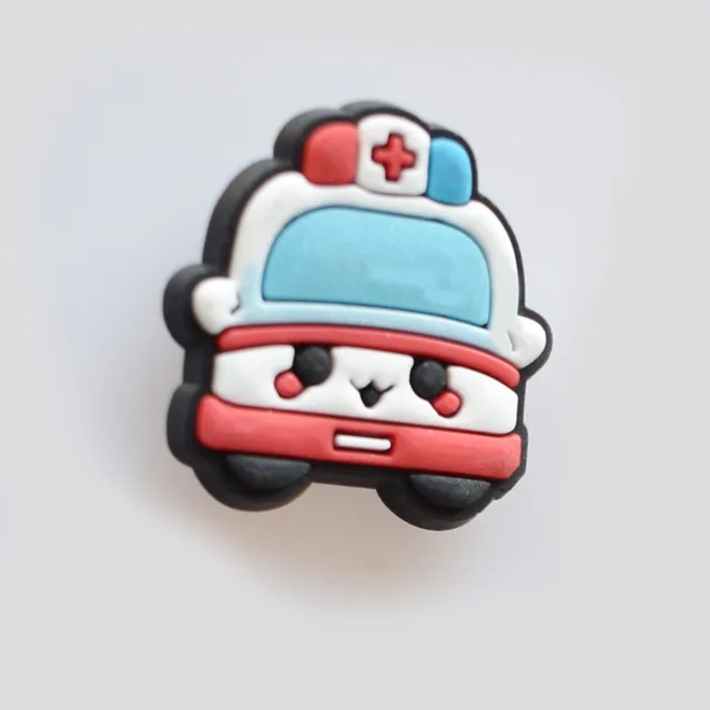 CSBL Cartoon Medical Shoe Ornament Removable PVC Flexible Glue Buckle Eva Sandals Croc Ornament Embroidery Shoes Decorations CF 067