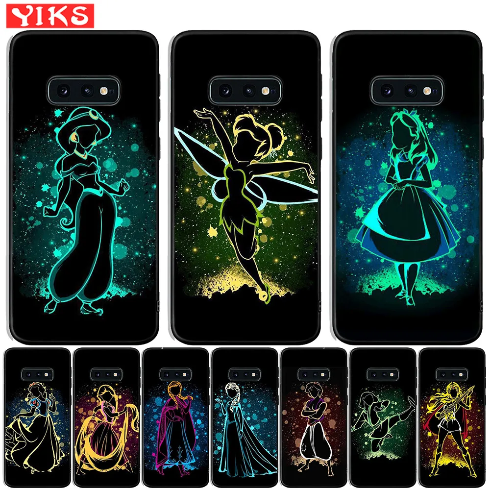  Queen Princess Алиса Ариэль чехол для Samsung Галактики S10e S10 плюс S9 S8 Plus Note 8 9 S7 край