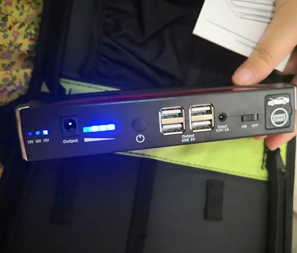 Автомобильный стартер 80000mAh 12V 4USB портативный аккумулятор для авто автомобильный, Стартерный и блок питания для ноутбука
