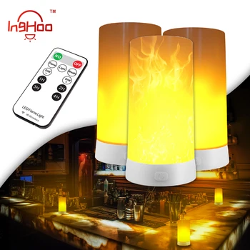 

Inghoo new LED simulated flame light can be charged via USB and can simulate flame effects by candlelight gravity sensing light