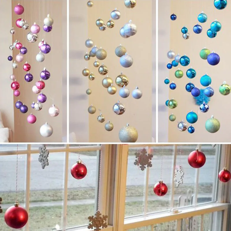 

15pcs Christmas tree Romantic hanging Balls Orament for Wedding Party Mall Window Holiday Christmas Decor toy kids new year gift