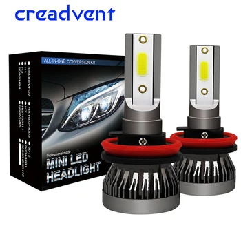 

2PC Plug&play 8000lm LED H4 H7 H1 H11/8/9 9005 9006 HB3 HB4 9012 Mini Size Car Light Bulb Auto Vehicle Headlight Fog Lamp 6000K