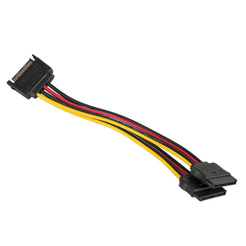 Hot Sale Power Cord 1x 15 Pin SATA Male Cable Cord Adapter Connector Hard Drive Power 3