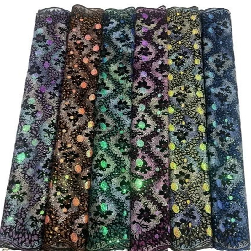 

2022 фиолетовая высококачественная искусственная кружевная ткань для свадебного платья, последняя нигерийская фрикционная ткань