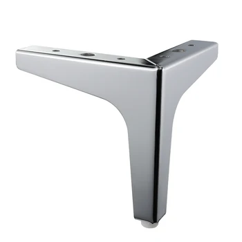 

4pcs Triangular Metal Furniture legs Cabinet feet Triangle shaped Sofa Bed Table legs Furniture feet Hardware Accessories Silver
