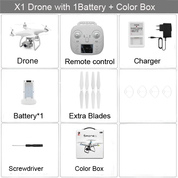 LAUMOX X1 gps дрона с дистанционным управлением 5G Wi-Fi FPV 4K Камера 2-осевой бесщеточный мотор самостабилизирующийся Gimbal 17 мин Время полета Квадрокоптер с дистанционным управлением - Цвет: X1 1080P 1B BX