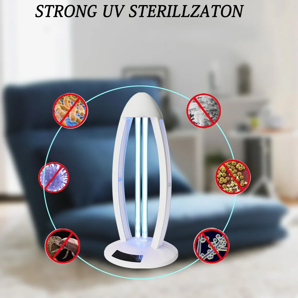 

Efficient UV Lamp Desktop Uv Light Sterilizer Germicidal Lamp Sterilization Desklamp With Ozone 38W For Killing Virus