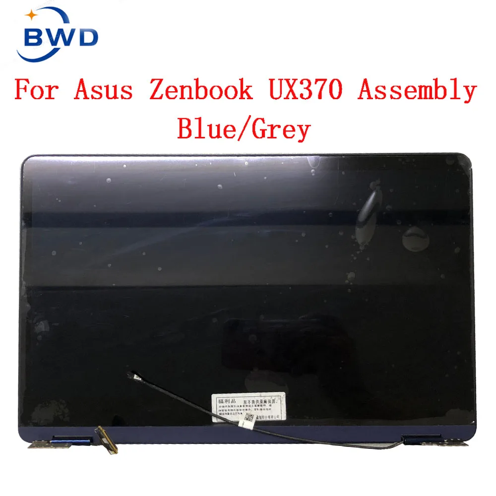 FOR ASUS ZenBook 3 ux370 ux370u UX370UA UX370UR screen 13.3-inch touch LCD display component for the entire upper part blue/Grey |