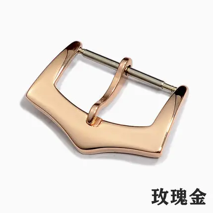 Shengmeirui для часов Patek philpe ремешок из крокодиловой кожи ремешок 18 мм 19 мм 20 мм 21 мм 22 мм черный коричневый ремень - Цвет ремешка: rose buckle