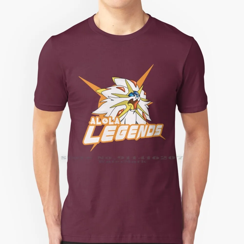 Alola Legends Pokragon Sun T Shirt 100% Puro Cotone Sun Alola Solgaleo Team Legend Legendary Sun Pokemon Sun Pokragon Sun And