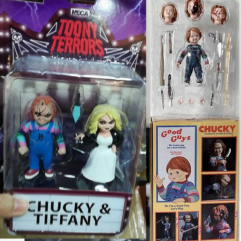 NECA Bride Of Чаки Ultimate Тиффани счастливая экшн фигурка из ПВХ игрушка кукла подарок