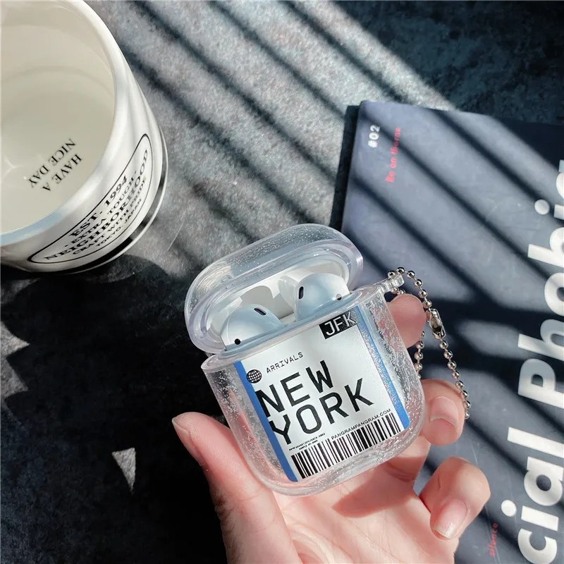 Чехол для наушников с жидким зыбучим песком Apple Airpods 2 1 блестящий чехол блестками