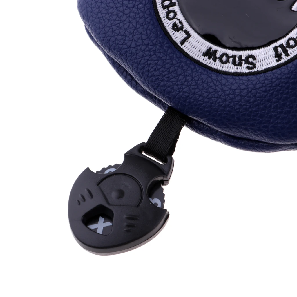 3Pcs/4Pcs Set Premium PU Golf Head Covers No. 1 3 5 UT Wood Driver Club Protector Replacement & Interchangeable Number Tag