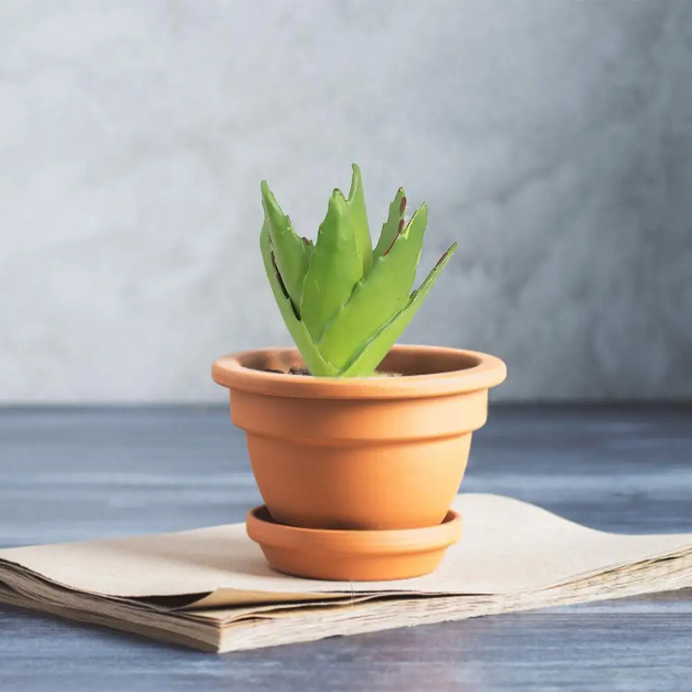 Artificial Aloe Succulent Fake Plants For Wedding Party Office Balcony Church Home Garden Decoration Green Plant Flocking Aloe