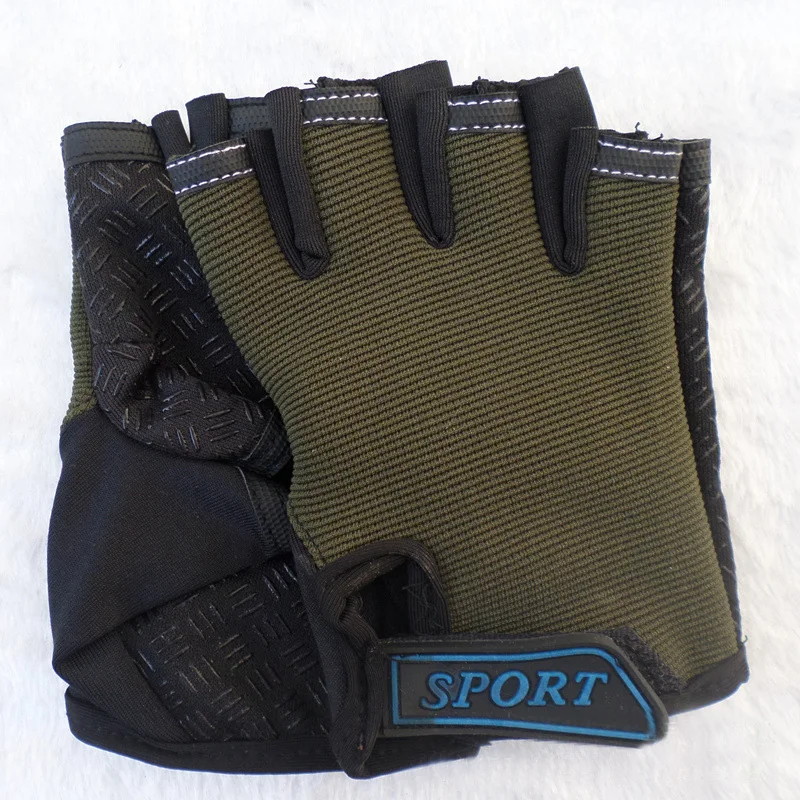 

Gel Bike Half Finger Cycling Gloves Fingerless Sport Short Gloves Black