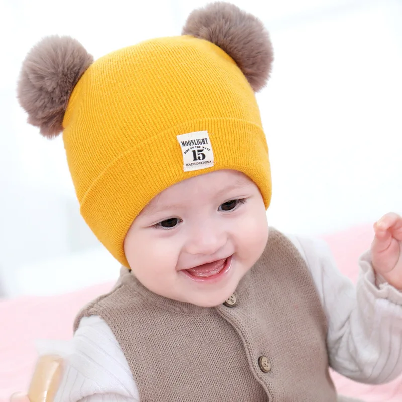 Hats 3 Г. Осень-зима, милые однотонные флисовые теплые детские наушники для новорожденных мальчиков и девочек 0, 1, 2, 3 лет, шапки для маленьких девочек - Цвет: Hats 3