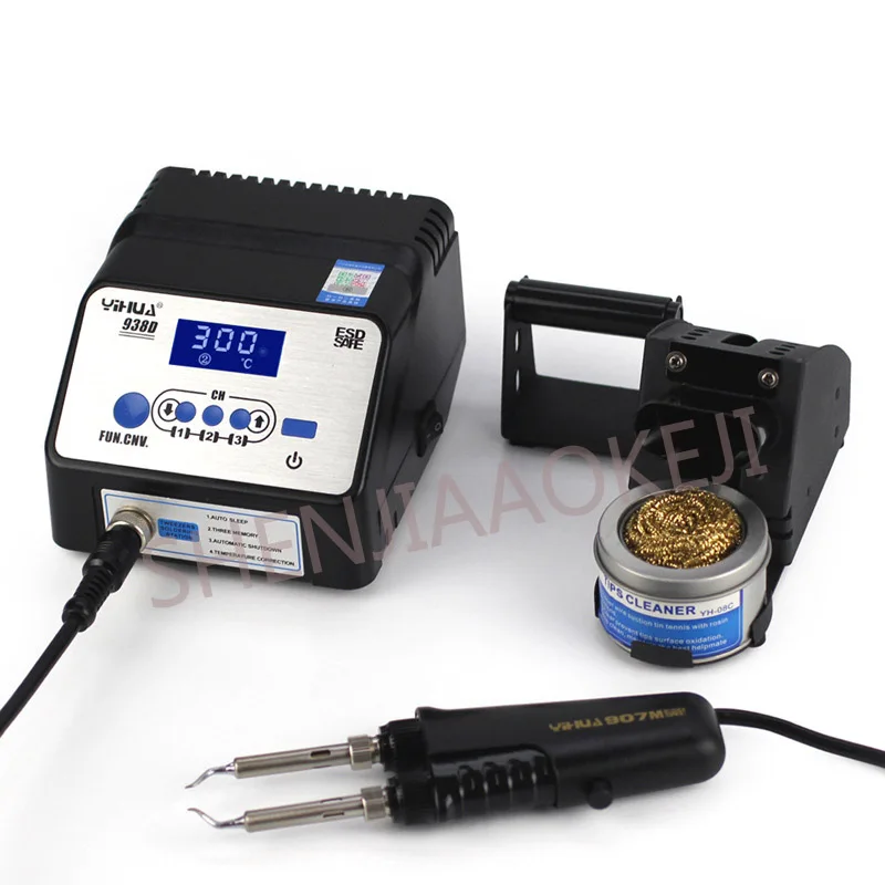 1 шт. 938D Анти-статический Пинцет паяльная станция 220/110V Электрический пинцет антистатические интеллигентая(ый), не содержащая свинец паяльная станция