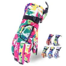 Женские зимние перчатки, теплые перчатки с подогревом, износостойкие, Нескользящие, водонепроницаемые, для спорта на открытом воздухе, для катания на лыжах, альпинизма, велосипедные перчатки, зимние, B1201