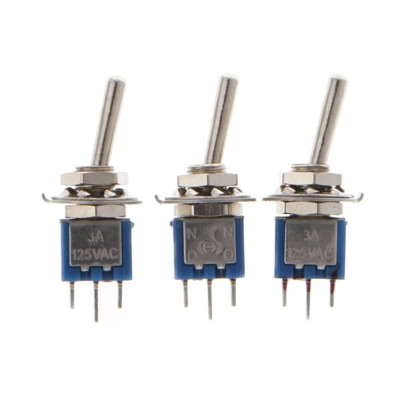 2020 Новый 10 шт AC 250V/1.5A 125V/3A SPDT 3 контактный Вкл/вкл 2 позиционный мини переключатель