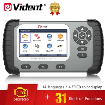 VIDENT iAuto702 Pro 702Pro OBD2 Automotive Scanner ABS SRS DPF Oil Reset TPMS SAS Injector BRT Gear Learning Car Diagnostic Tool 1