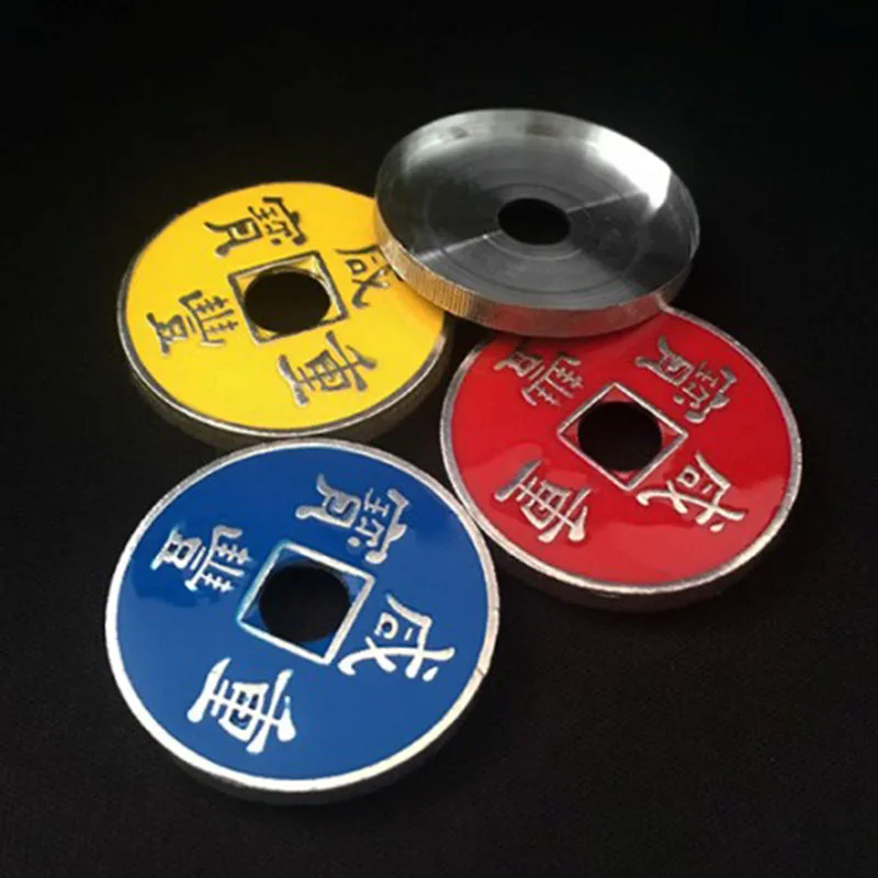 

Expanded Shell Chinese Coin (Xianfeng, Half Dollar Size, 4 Colors) Magic Tricks Close Up Illusion Gimmick Prop Appear Coin Magia