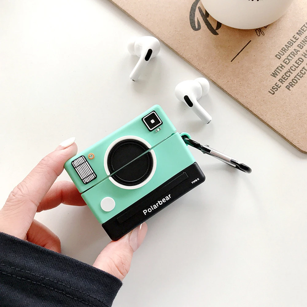 For Pods Pro GJ6147 3D чехол для наушников для Airpods Pro, силиконовый чехол для камеры с изображением Винни-медведя, наушники/наушники для Apple Air pods Pro 3, чехол для ключей - Цвет: For Pods Pro GJ6147