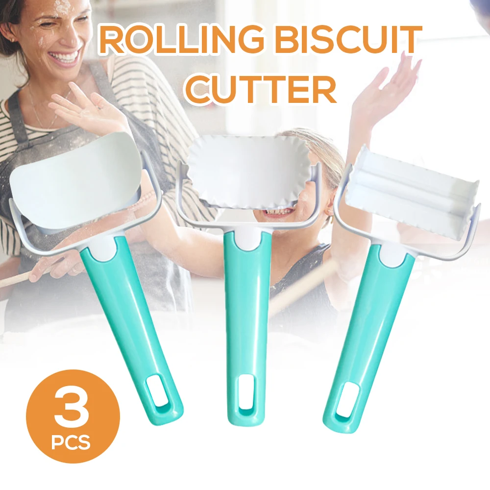 3 шт роликовые формочки для печенья круглые формочки для печенья роликовый нож для теста роликовые ломтики кухонные инструменты для выпечки DIY