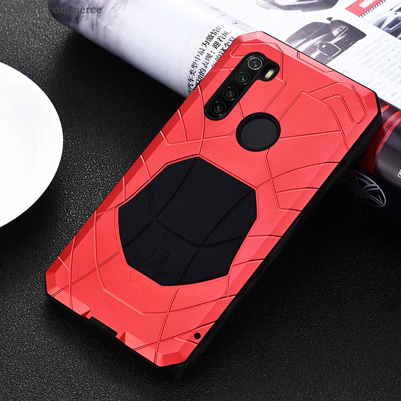 IMATCH чехол для Xiaomi Redmi Note 8 Pro Чехол для Телефона Жесткий Алюминиевый металлический полная защита противоударный сверхпрочный чехол
