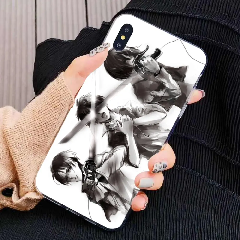 Unique Silicone Phone Case Attack On Titan Levi For Xiaomi Redmi 4A 7A S2 Note 8 3 3S 4 4X 5 Plus 6 7 6A Pro Pocophone F1 |