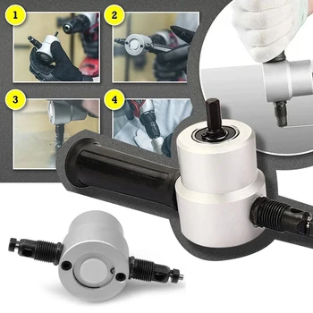 

Double Head Sheet Nibbler Metal Nibbler Cutter Hole Saw Cutter Drill Attachment Plate Open Hole Drill For Cutting Iron Steel