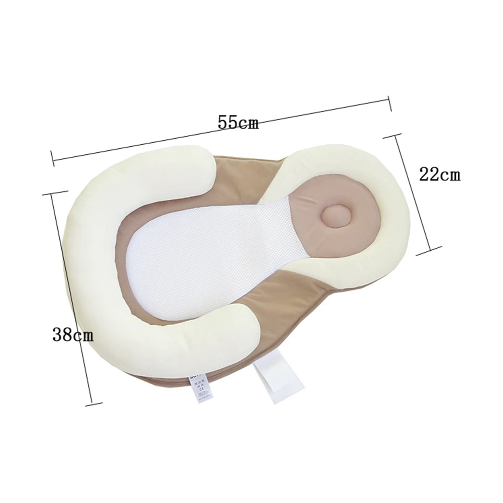 Comfortable Newborn Infant Baby Sleeping Head Positioning Pillow Mat Cushion Soft Anti Roll Sleep Positioning Mat baby supplies