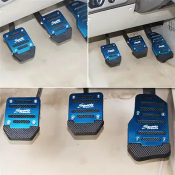 

3PCS/Set Car Manual Automatic Transmission Brake Non-Slip Racing Manual Car Truck Pedals Pad Cover Set Red Car Part Accessories