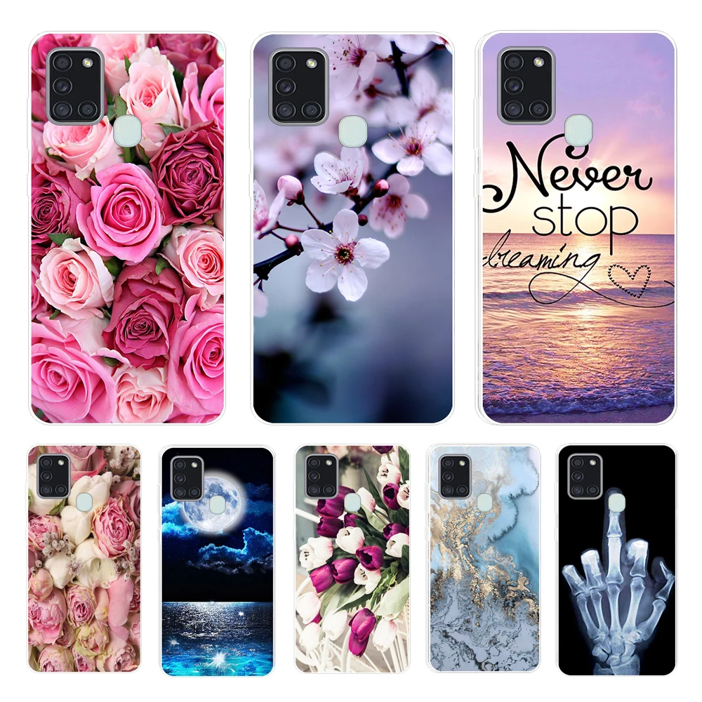 Funda de silicona suave para Samsung A21S, carcasa trasera de TPU para Samsung Galaxy A21S, A 21 S, A21 S