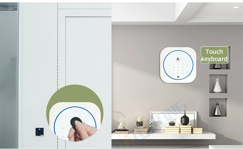 toque teclado 433 mhz porta aberta &