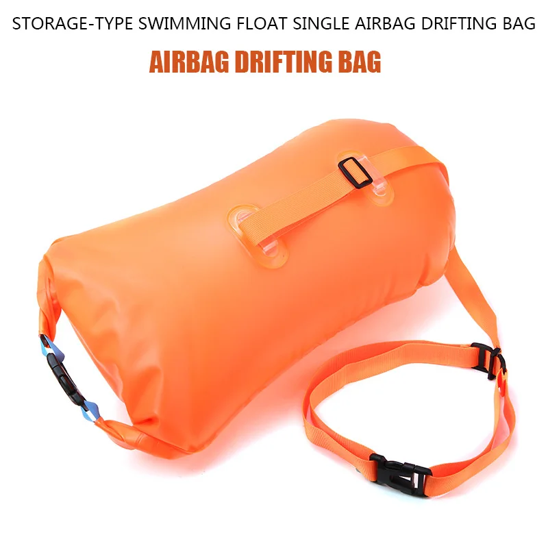 Inflatable Swim Buoy Safety Float Waterproof Air Dry Bag Open Water Swimming SK 