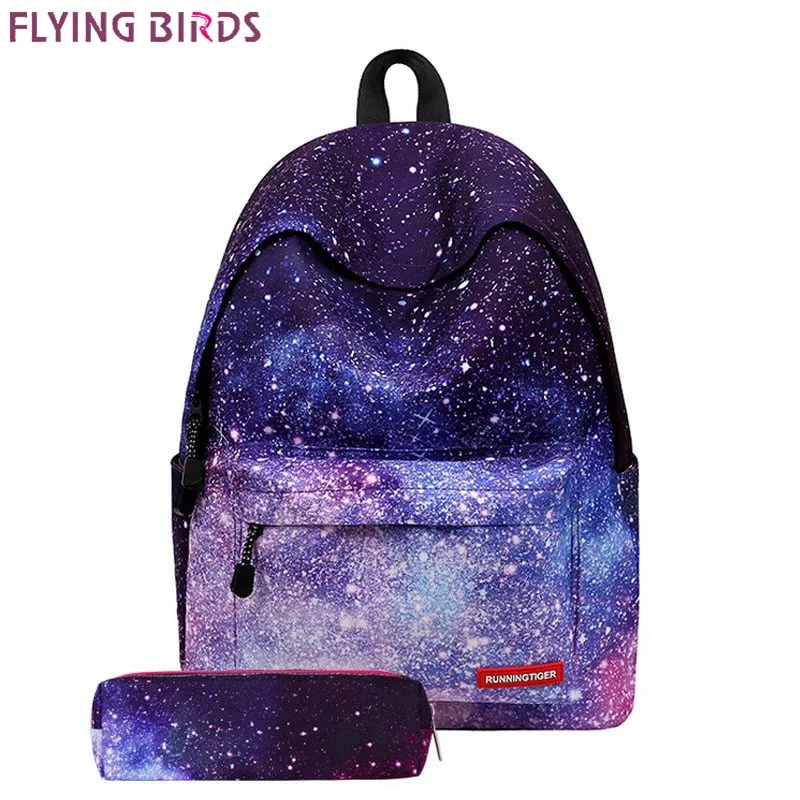 

New Female Bag Star Backpack School Bag School Bag Female Canvas Backpack Polyester Softback Zipper Bts Backpack ZF10190