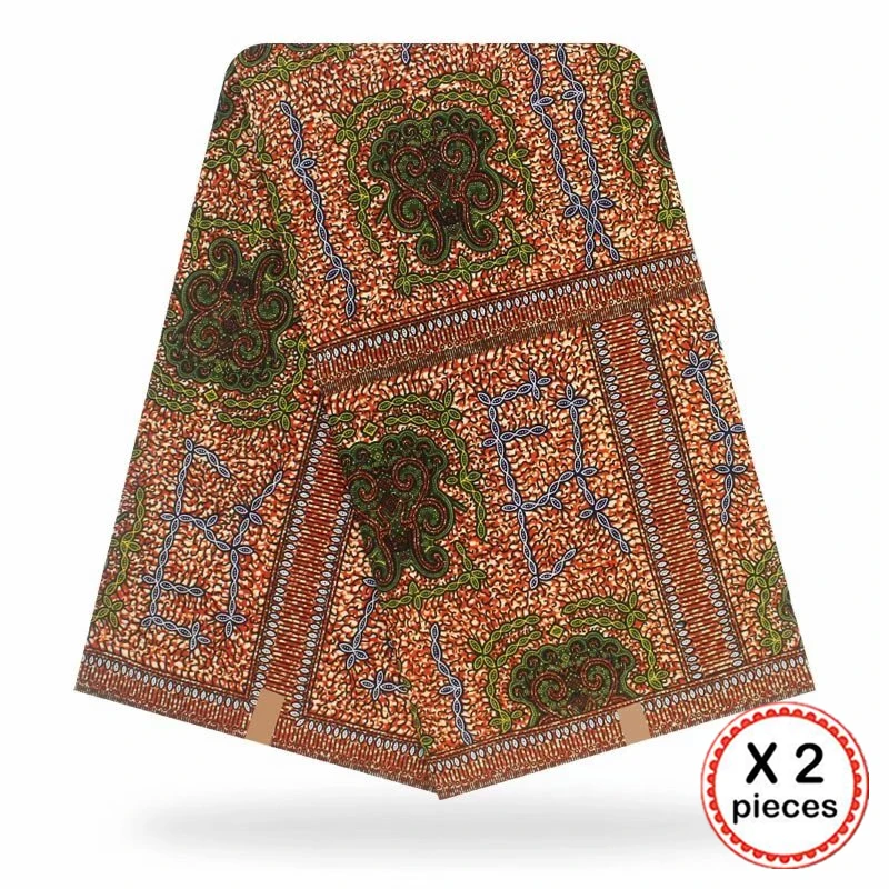 Анкара африканская ткань 12 ярдов Хлопок нигерийский стиль швейная африканская вощеная ткань принтом Гана для свадебного платья 11025