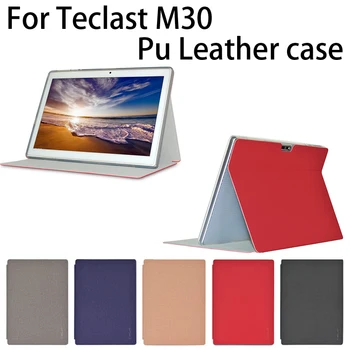 

Newest!!High quality Free shipping original thin pu case for 10.1 inch teclast M30 Tablet PC, m30 case Cover
