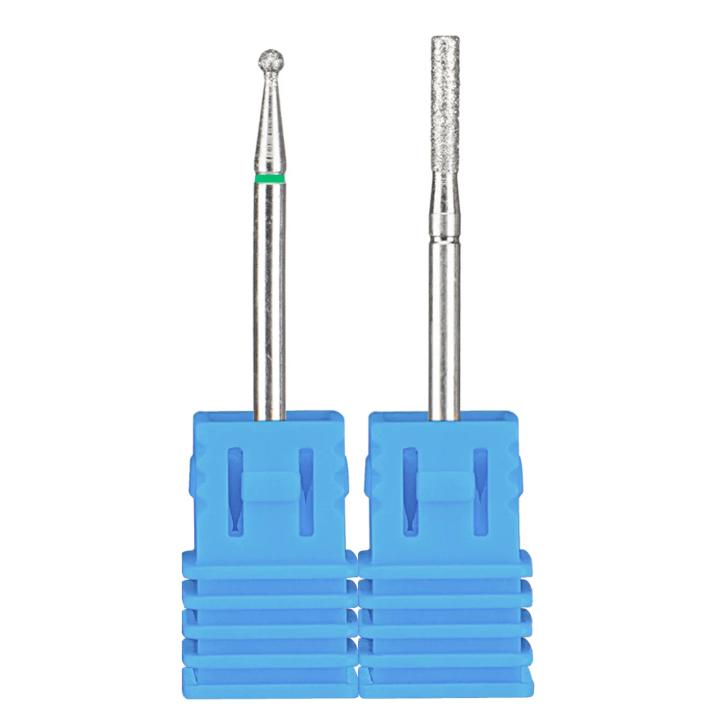 2 шт./лот алмазные фрезы для маникюра, фрезы для педикюра, сверла для ногтей, биты-аксессуары, насадки для маникюрных фрез, пилки для ногтей - Цвет: 5U A G