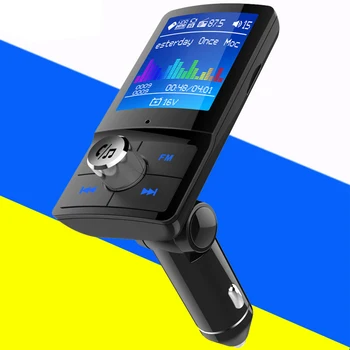 

Stereo MP3 Music Car Bluetooth Player Phone Call Radio Adapter Wireless Audio FM Transmitter Clear Voice Color Screen TF Card