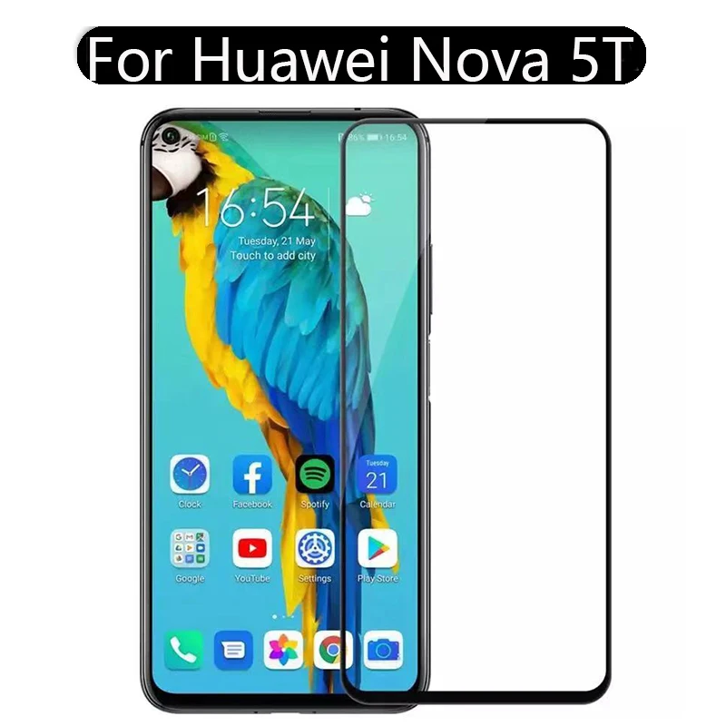 2 шт для huawei Nova 5T защитное стекло против царапин взрывозащищенное Закаленное стекло для Nova 5T защита экрана