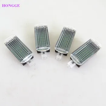 

HONGGE 4 Pcs LED Foot lighting 3AD 947 409 For A6 A7 A8 Q3 Q5 TT Golf MK5 MK6 Passat B6 Seat Leon Alhambra Altea Exeo