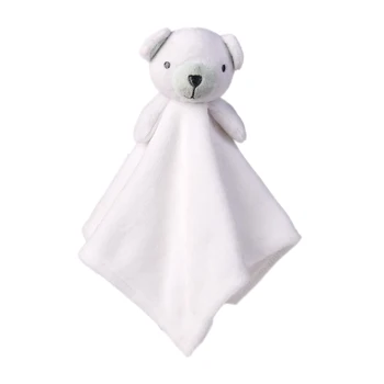 

White Velvet Rabbit Soothing Doll Super Soft Baby Solid Color Soothing Towel Can Be Accessed Baby Blankets For Baby Use