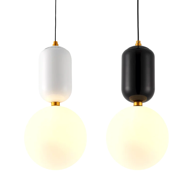 Creative single bulb shade new glass globe contemporary pendant light