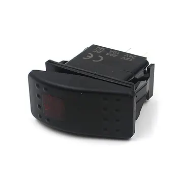 

Waterproof 12V 20A Bar Carling Rocker Switch 3 Pin LED Light Car Boat Modified Car Marine Switch Red Universal
