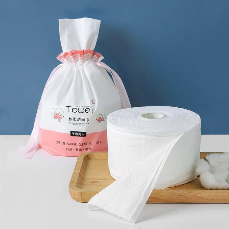 150g Disposable Wash Face Cotton Tissue Facial Clean Makeup Cleaning Soft Washcloth Skin Care Dry Wipes Cotton Pads