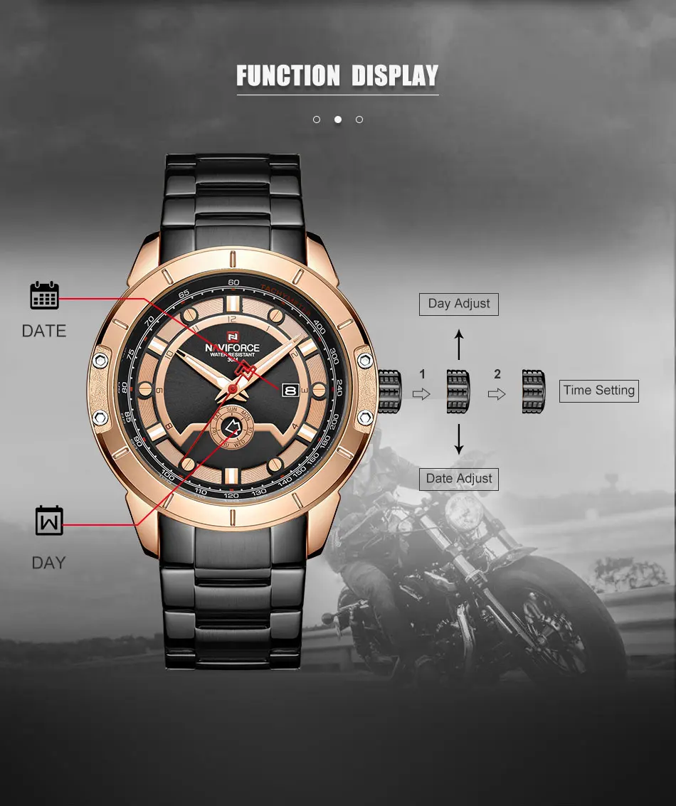 NAVIFORCE Топ бренд класса люкс для мужчин часы кварцевые часы для мужчин s Военная мода Хронограф Спортивные наручные часы Relogio Masculino