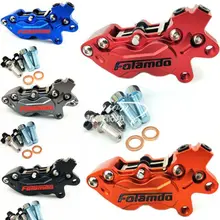 Универсальный ЧПУ мотоцикл четыре поршня fraodo F101 суппорт задний тормоз 9 мм отверстие для Honda Yamaha Suzuki Kawasaki ktm велосипеды грязи